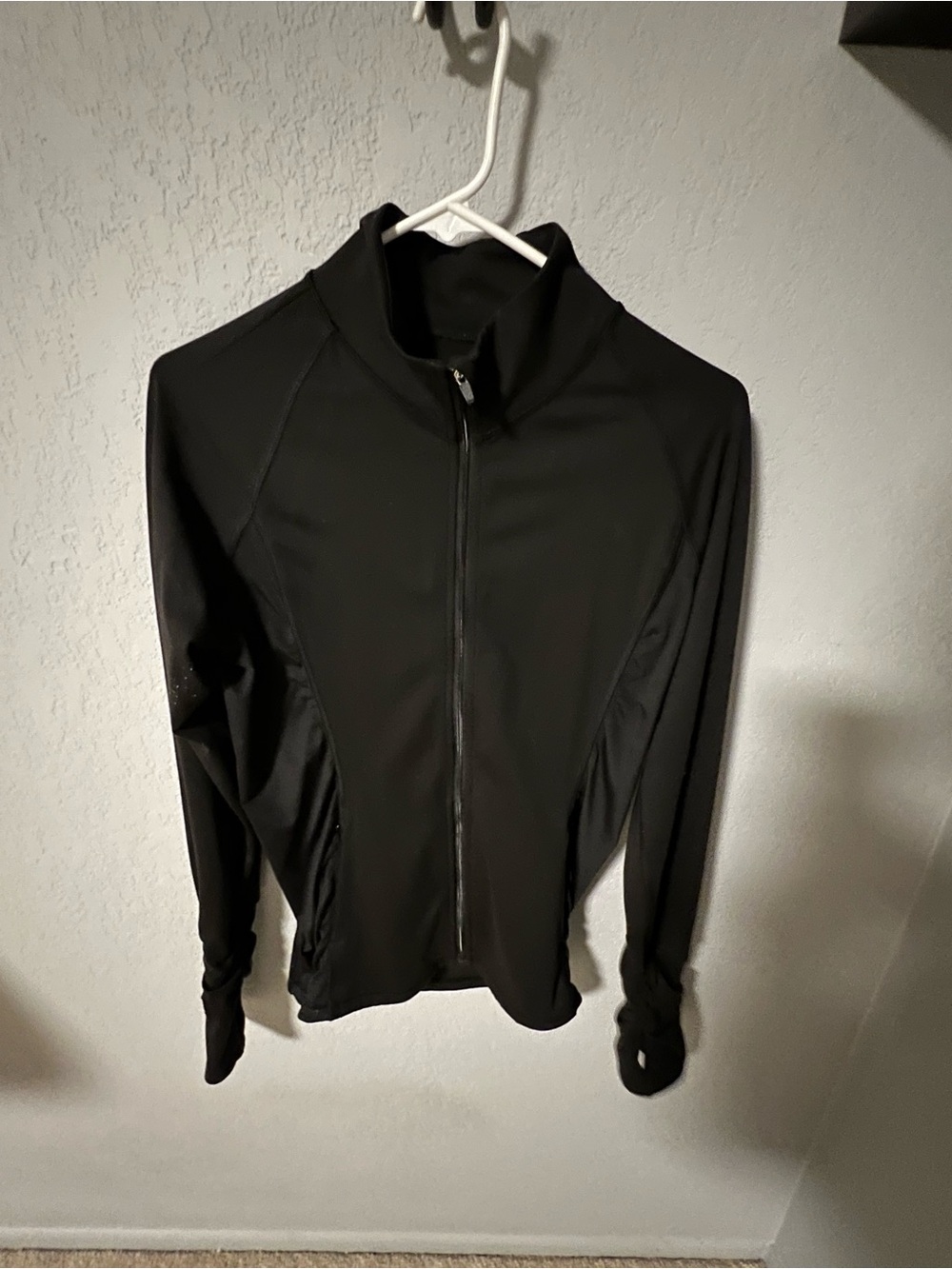 Black Full-Zip Athletic Jacket